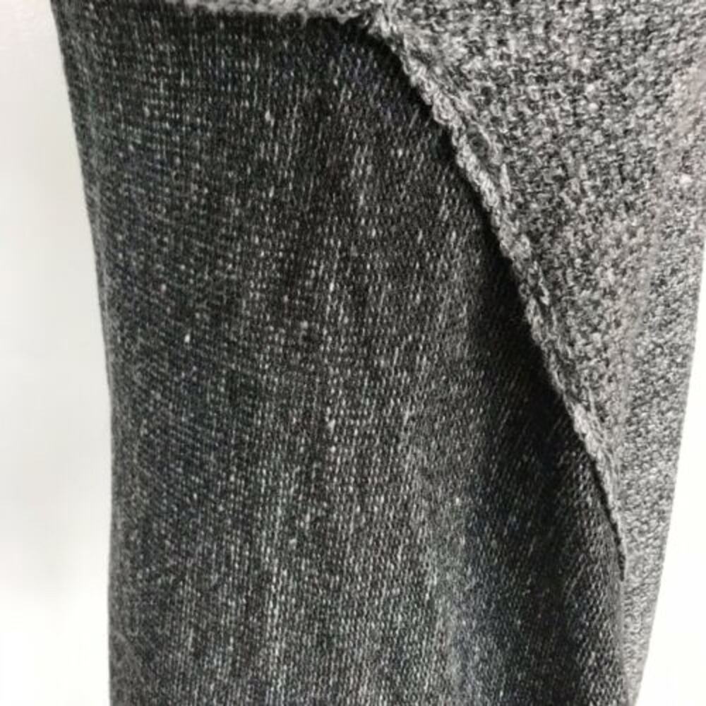Knox Rose Sharkbite Embroidered Sweater Gray Crewneck Flowers Womens Size XS - Picture 8 of 10